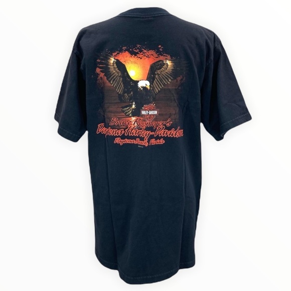 HARLEY-DAVIDSON Men’s/Unisex Black Short Sleeve Graphic Tee Shirt Size Large - Picture 4 of 9